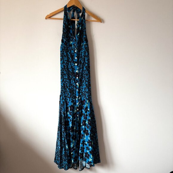 Free People Dewberry Printed Floral Sweetheart Maxi NWT Size Small - Picture 7 of 10